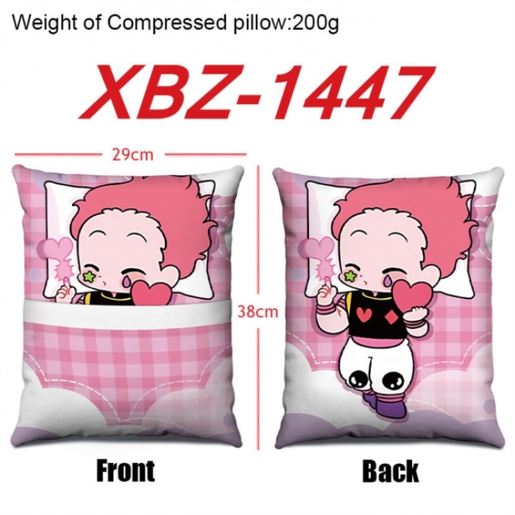 HunterXHunter Anime Square Crystal Velvet Pillow 29X38cm