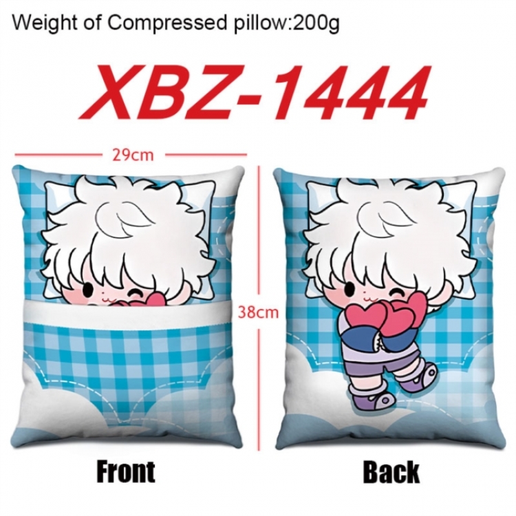 HunterXHunter Anime Square Crystal Velvet Pillow 29X38cm