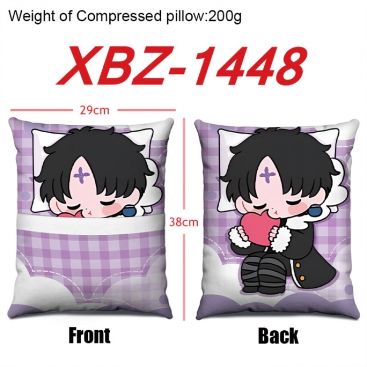 HunterXHunter Anime Square Crystal Velvet Pillow 29X38cm