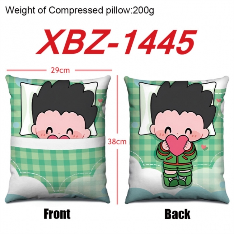 HunterXHunter Anime Square Crystal Velvet Pillow 29X38cm