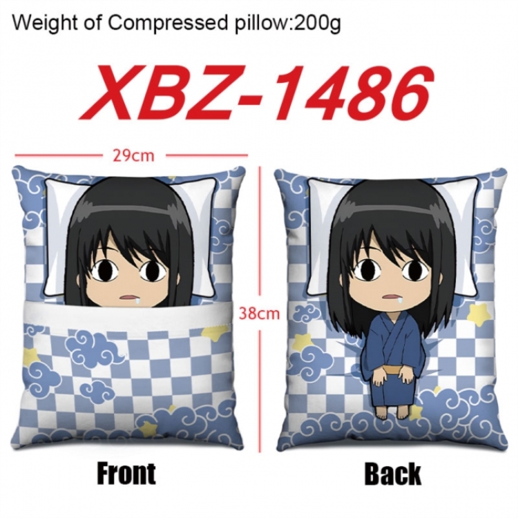 Gintama Anime Square Crystal Velvet Pillow 29X38cm