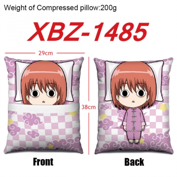 Gintama Anime Square Crystal Velvet Pillow 29X38cm