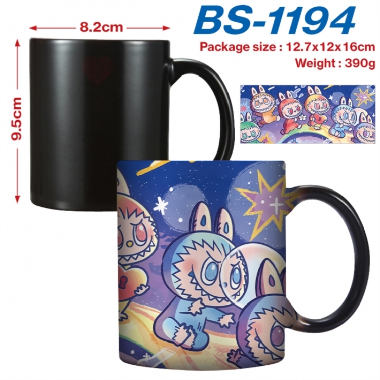 Labubu  Anime high-temperature color-changing printing ceramic mug 400ml