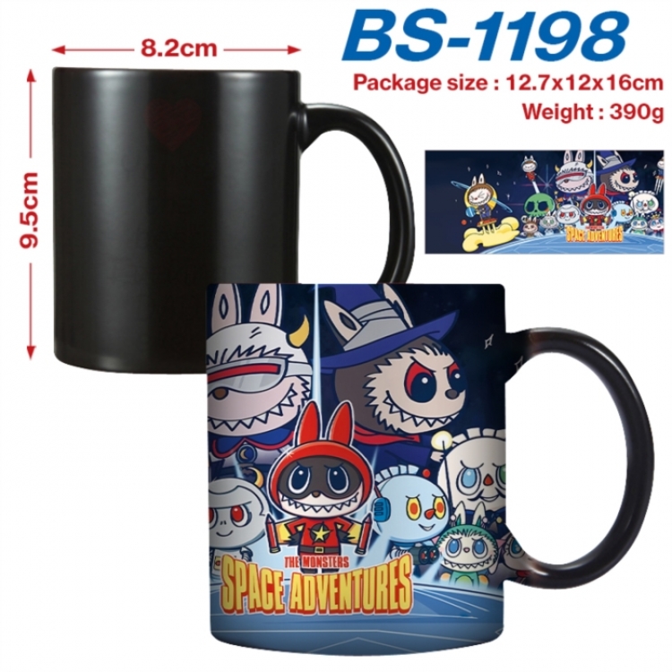 Labubu  Anime high-temperature color-changing printing ceramic mug 400ml