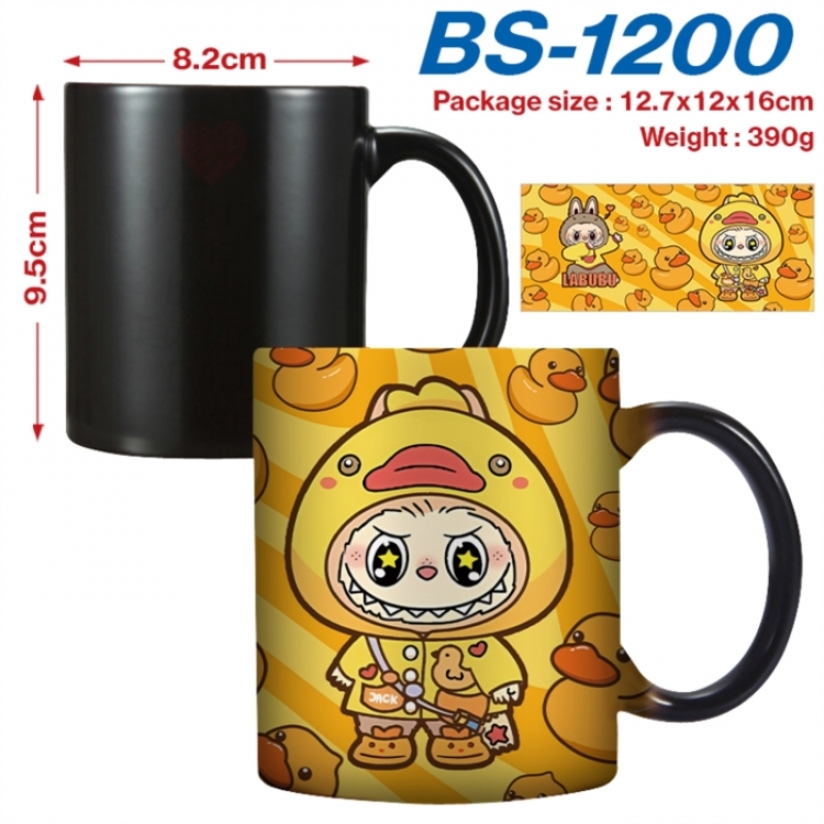 Labubu  Anime high-temperature color-changing printing ceramic mug 400ml