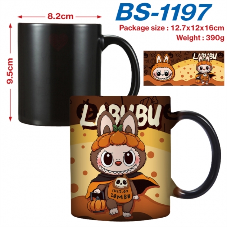 Labubu  Anime high-temperature color-changing printing ceramic mug 400ml