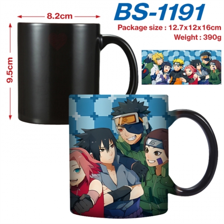 Naruto  Anime high-temperature color-changing printing ceramic mug 400ml