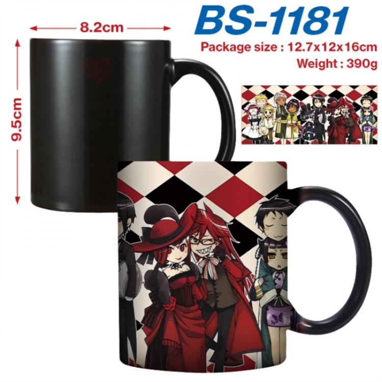 Kuroshitsuji  Anime high-temperature color-changing printing ceramic mug 400ml