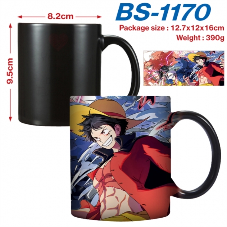 One Piece  Anime high-temperature color-changing printing ceramic mug 400ml