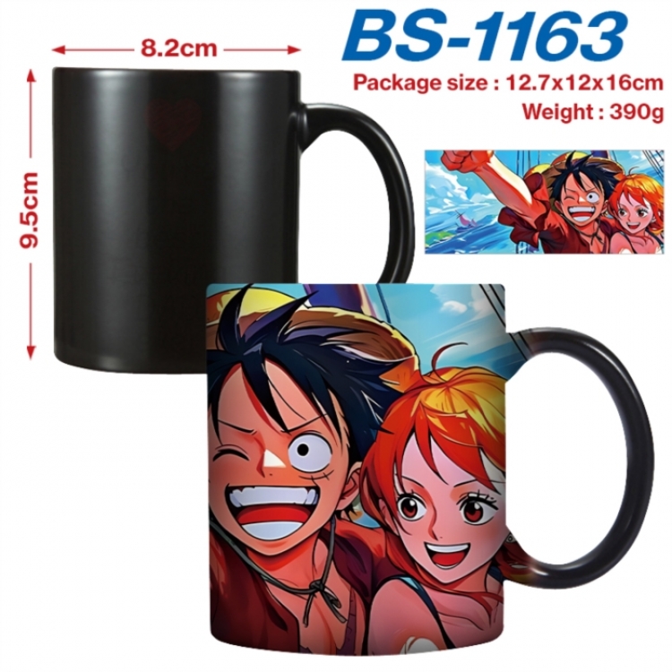 One Piece  Anime high-temperature color-changing printing ceramic mug 400ml