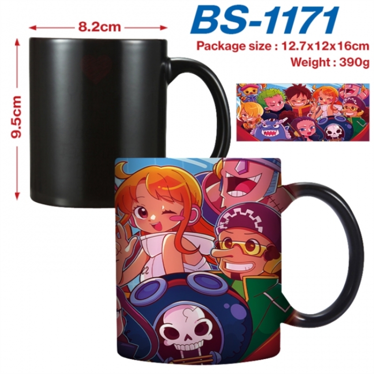 One Piece  Anime high-temperature color-changing printing ceramic mug 400ml