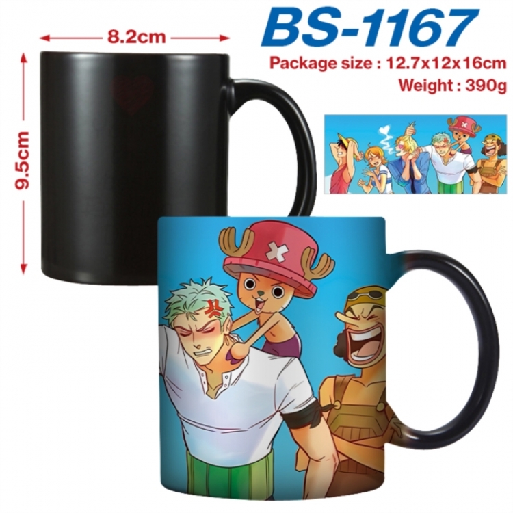 One Piece  Anime high-temperature color-changing printing ceramic mug 400ml