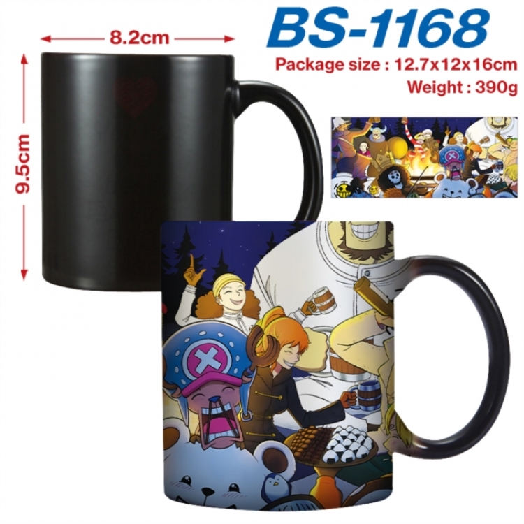 One Piece  Anime high-temperature color-changing printing ceramic mug 400ml
