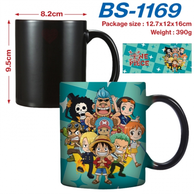 One Piece  Anime high-temperature color-changing printing ceramic mug 400ml