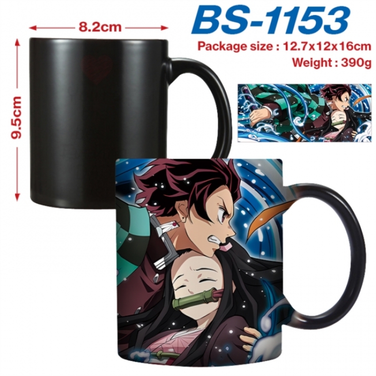 Demon Slayer Kimets Anime high-temperature color-changing printing ceramic mug 400ml