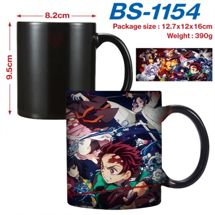 Demon Slayer Kimets Anime high-temperature color-changing printing ceramic mug 400ml