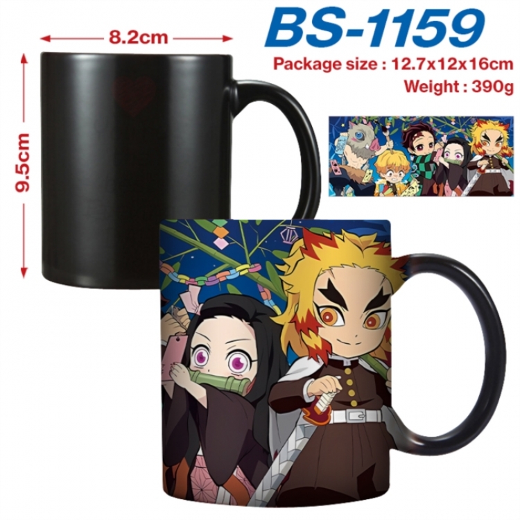 Demon Slayer Kimets Anime high-temperature color-changing printing ceramic mug 400ml