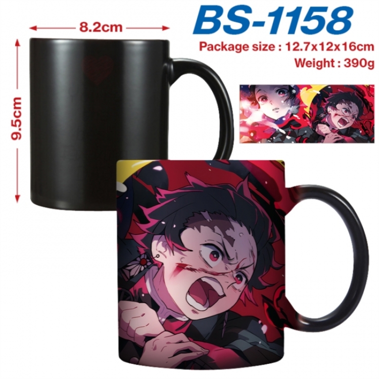 Demon Slayer Kimets Anime high-temperature color-changing printing ceramic mug 400ml