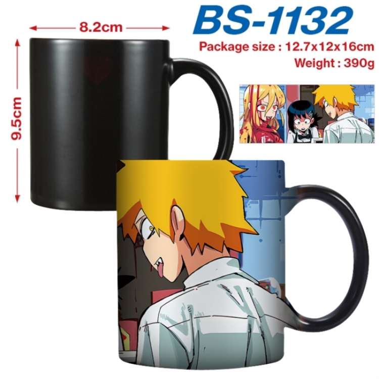 Chainsaw Man Anime high-temperature color-changing printing ceramic mug 400ml