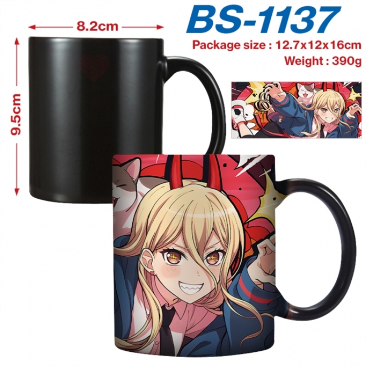 Chainsaw Man Anime high-temperature color-changing printing ceramic mug 400ml
