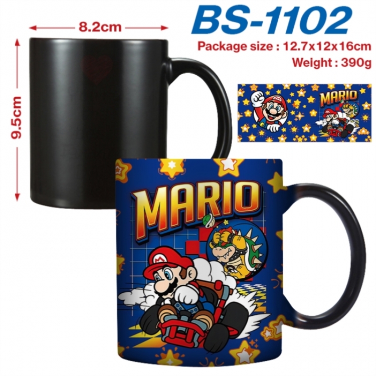 Super Mario Anime high-temperature color-changing printing ceramic mug 400ml