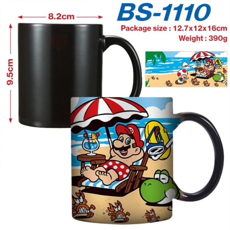 Super Mario Anime high-temperature color-changing printing ceramic mug 400ml
