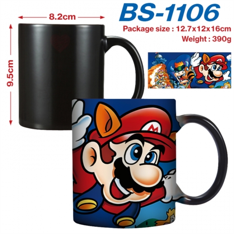Super Mario Anime high-temperature color-changing printing ceramic mug 400ml