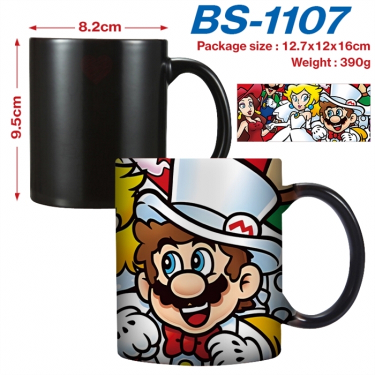 Super Mario Anime high-temperature color-changing printing ceramic mug 400ml