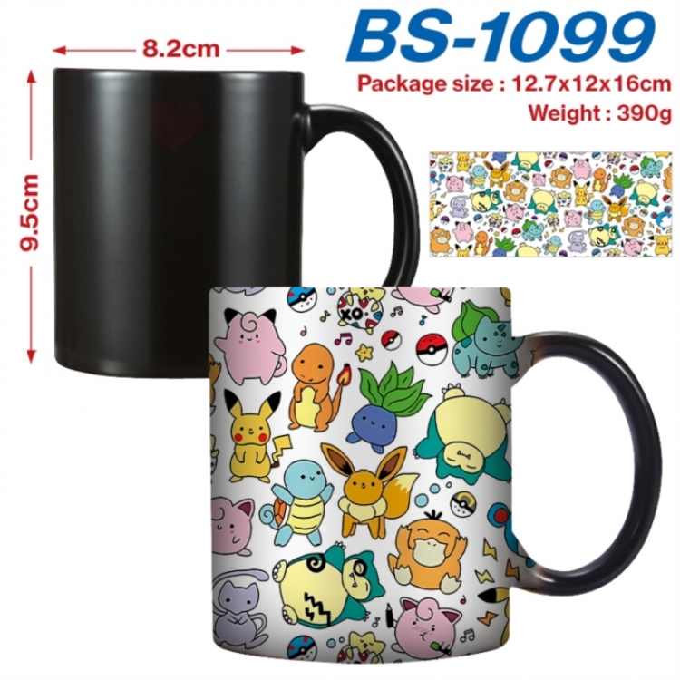 Pokemon Anime high-temperature color-changing printing ceramic mug 400ml