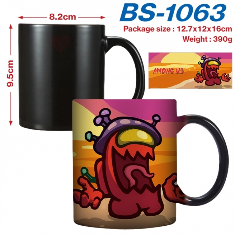 Among us Anime high-temperature color-changing printing ceramic mug 400ml