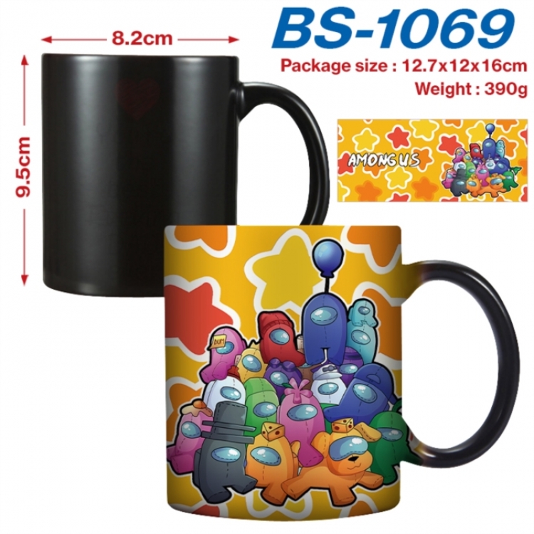 Among us Anime high-temperature color-changing printing ceramic mug 400ml