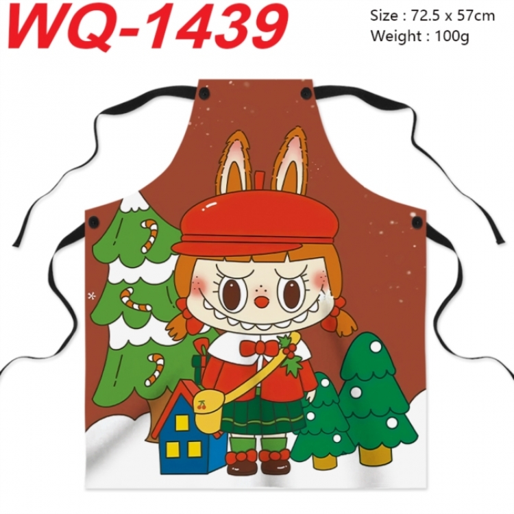 Labubu Anime full-color printed apron 72.5x57cm