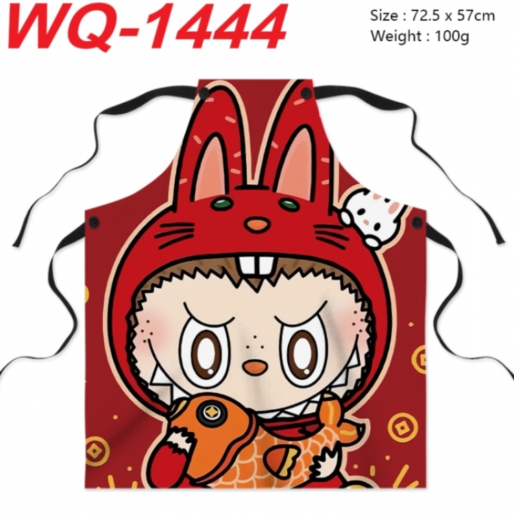 Labubu Anime full-color printed apron 72.5x57cm