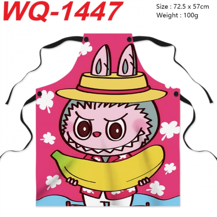 Labubu Anime full-color printed apron 72.5x57cm