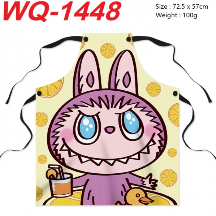 Labubu Anime full-color printed apron 72.5x57cm