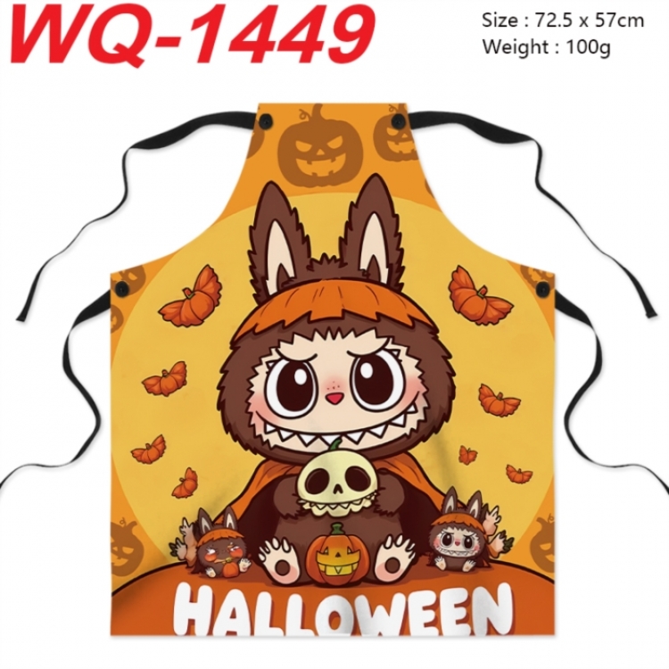 Labubu Anime full-color printed apron 72.5x57cm