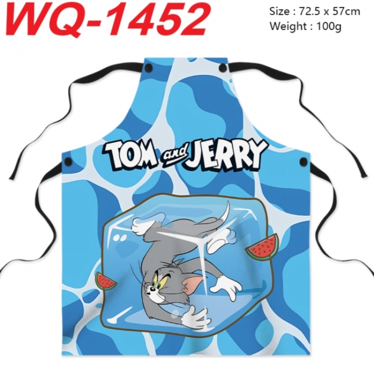 Tom and Jerry Anime full-color printed apron 72.5x57cm