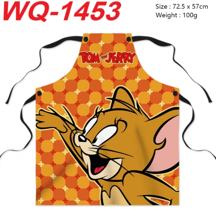 Tom and Jerry Anime full-color printed apron 72.5x57cm