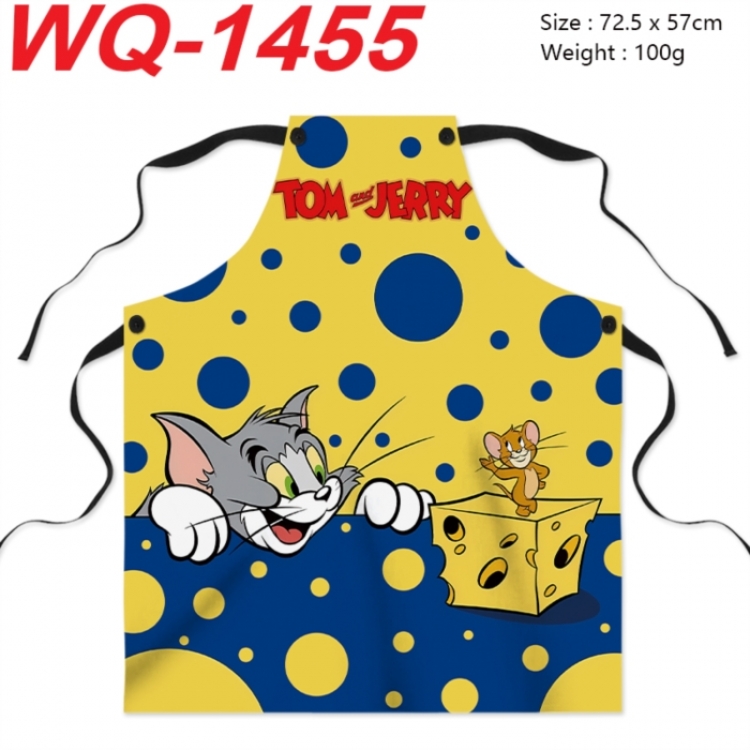 Tom and Jerry Anime full-color printed apron 72.5x57cm