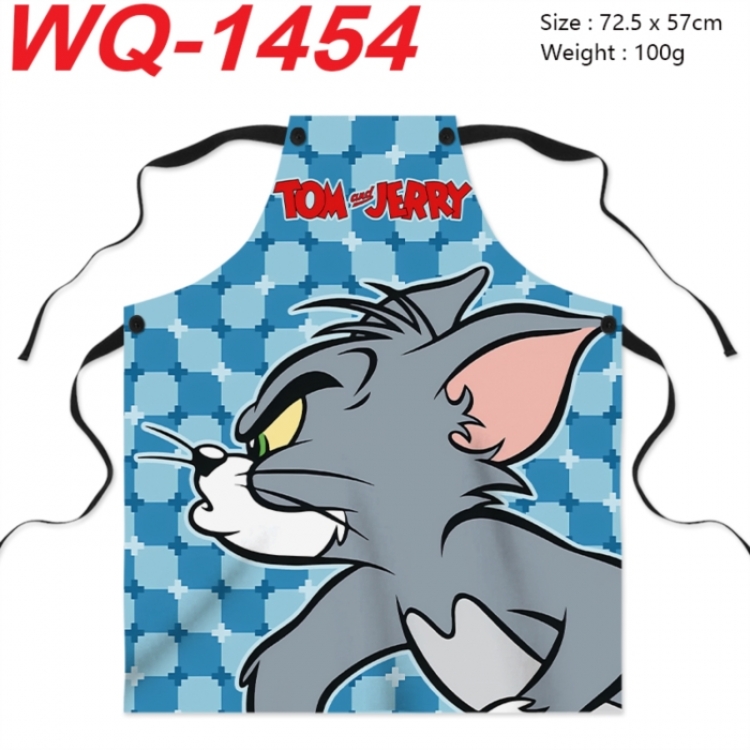 Tom and Jerry Anime full-color printed apron 72.5x57cm