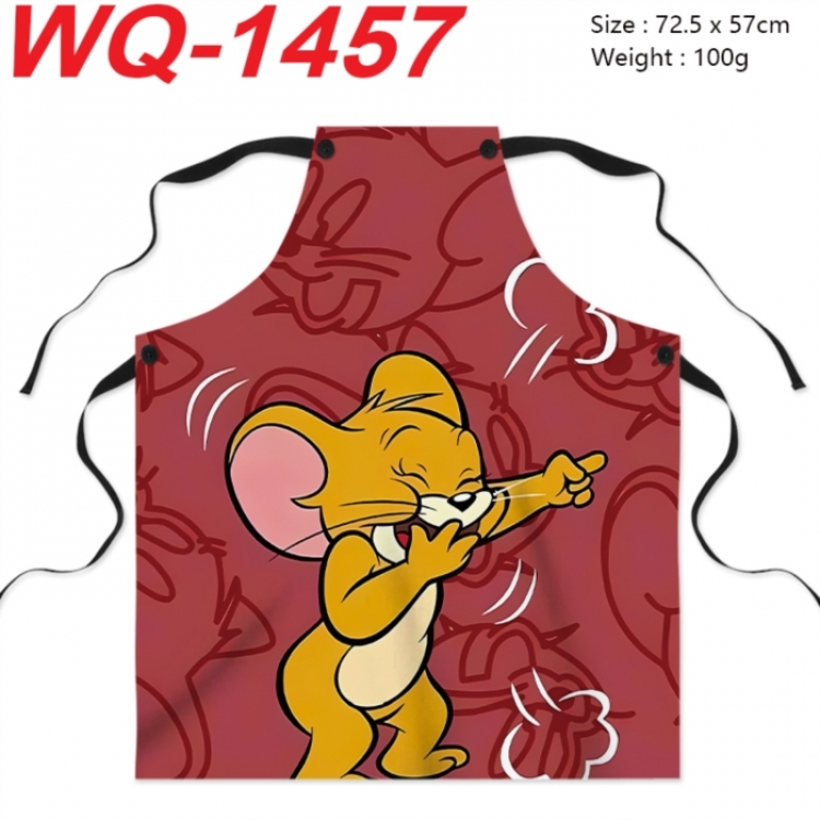 Tom and Jerry Anime full-color printed apron 72.5x57cm