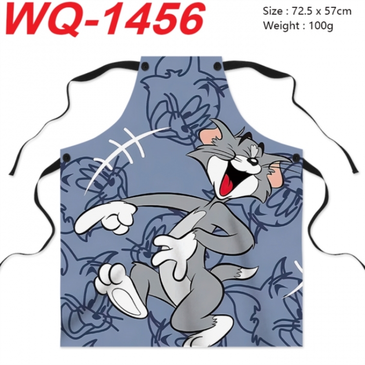 Tom and Jerry Anime full-color printed apron 72.5x57cm