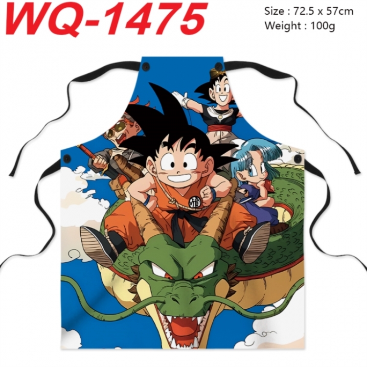 DRAGON BALL Anime full-color printed apron 72.5x57cm