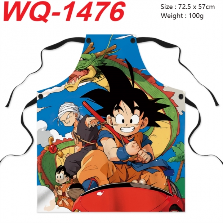 DRAGON BALL Anime full-color printed apron 72.5x57cm