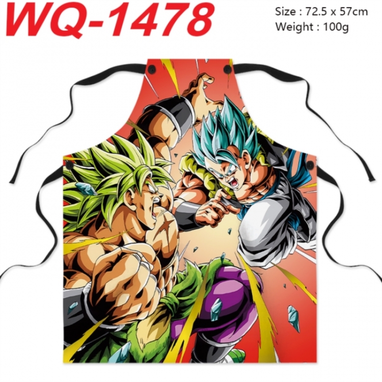DRAGON BALL Anime full-color printed apron 72.5x57cm