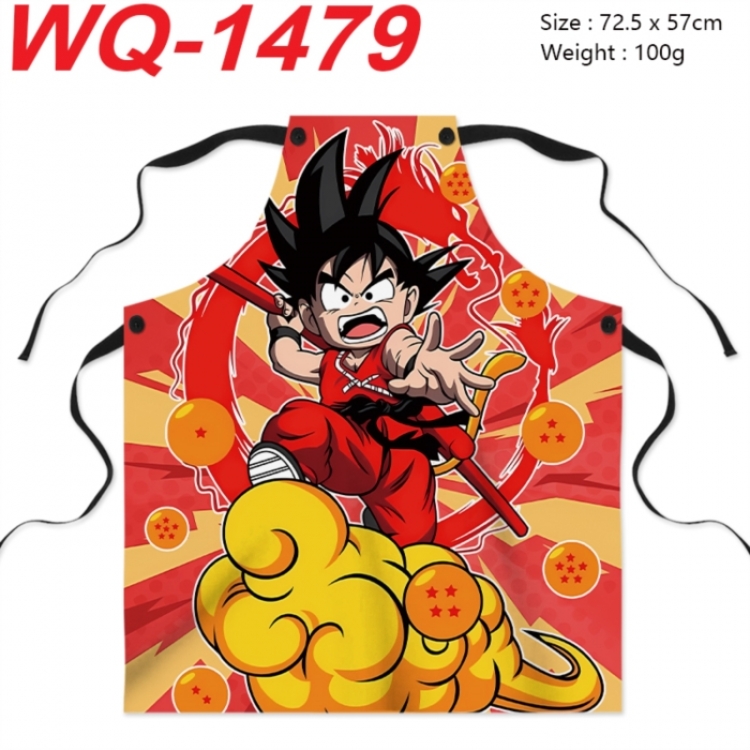 DRAGON BALL Anime full-color printed apron 72.5x57cm