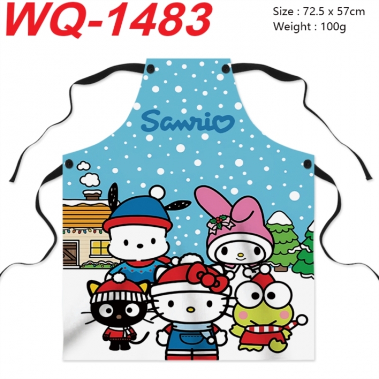 Sanrio Anime full-color printed apron 72.5x57cm