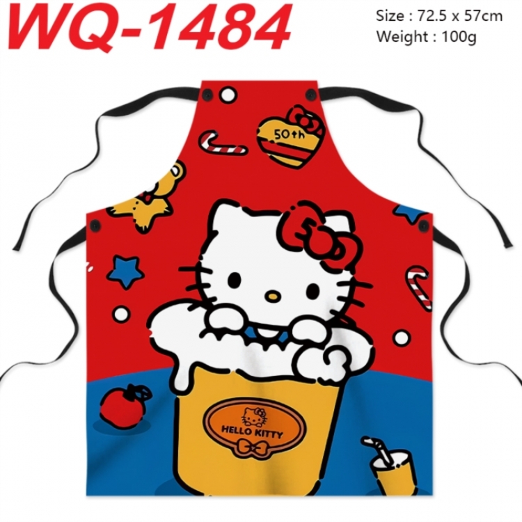 Sanrio Anime full-color printed apron 72.5x57cm