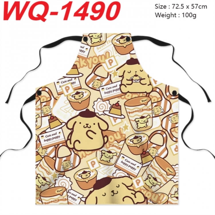 Sanrio Anime full-color printed apron 72.5x57cm