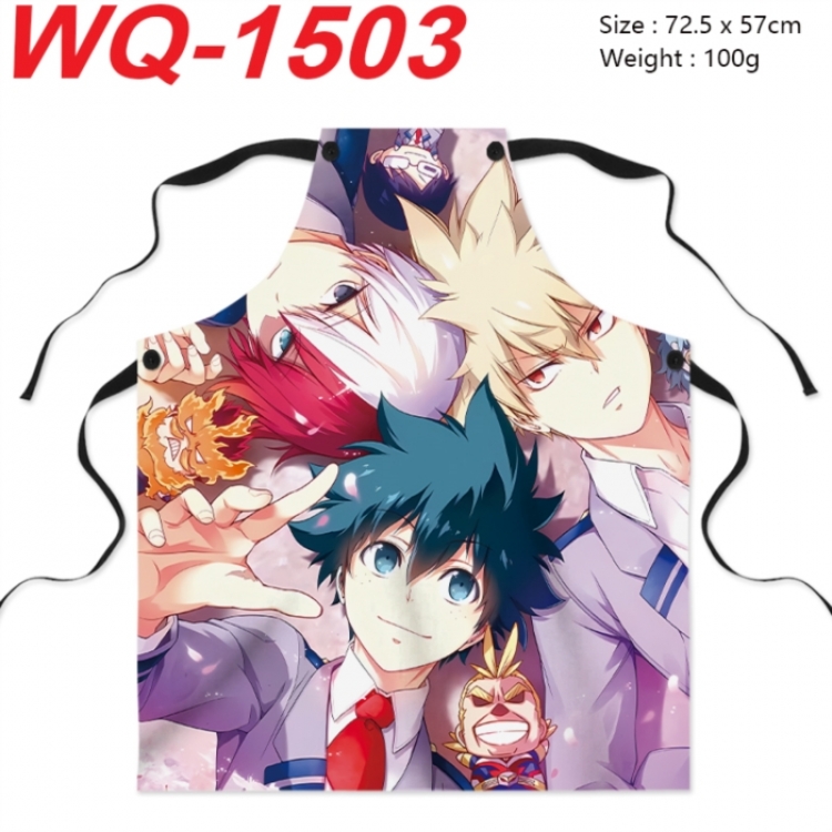 My Hero Academia My Hero Academia Anime full-color printed apron 72.5x57cm